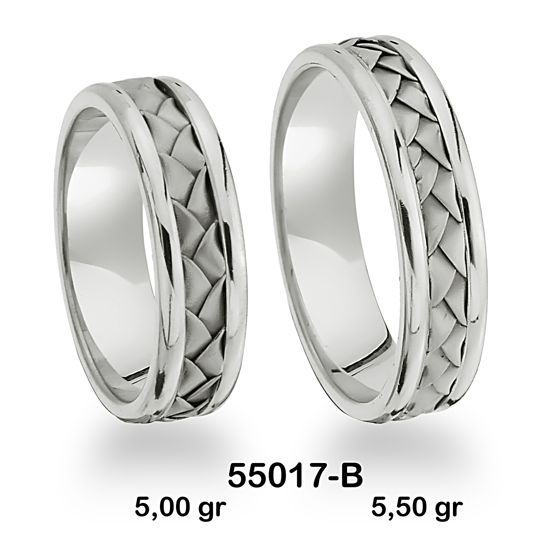 Beyaz Alyans Modeli-55017-B